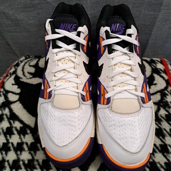 Size 11.5 Men Nike Air Tech Challenge 3 Agassi Purple Orange Sneakers main image 6
